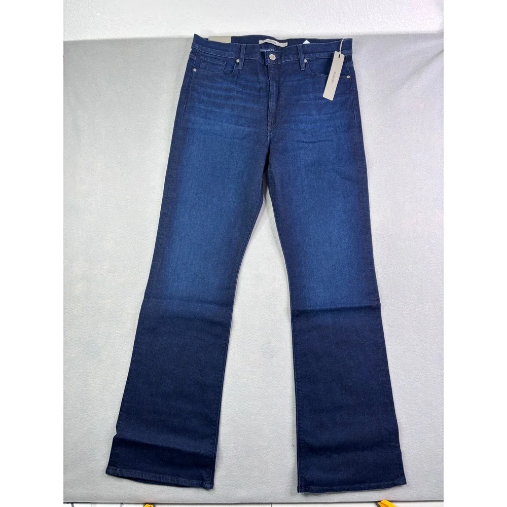 Hudson Barbara High Rise Bootcut Jeans Dark Wash Blue Denim Size 34 - Picture 1 of 8